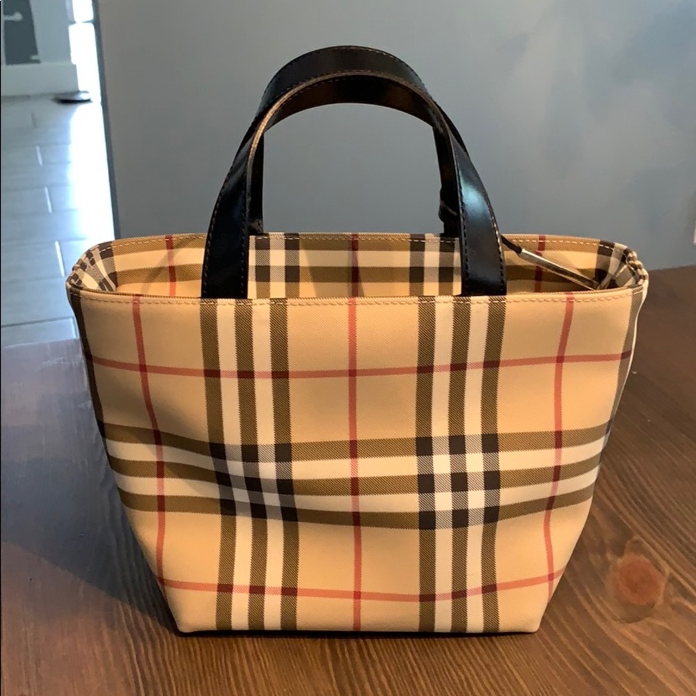 Burberry Nova check mini tote bag / handbag